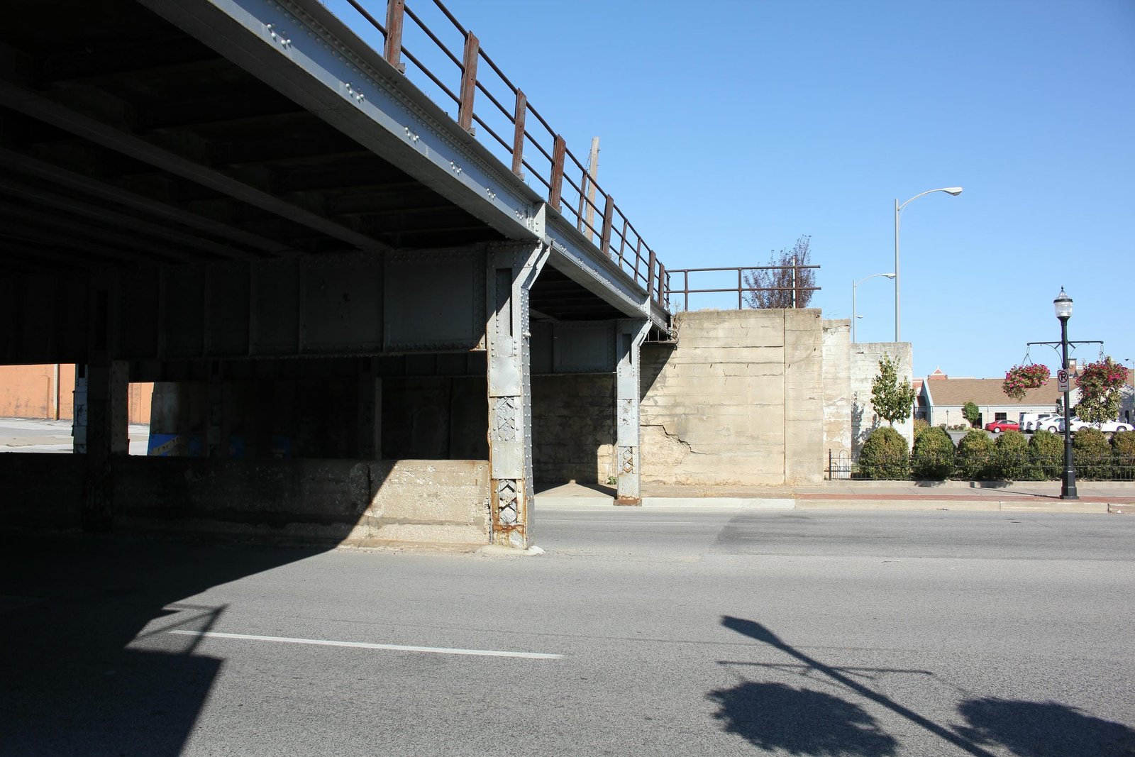 Looking east